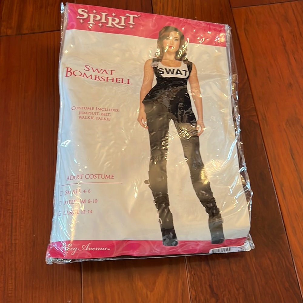 Ladies Swat Bombshell Halloween costume. Hat not included.